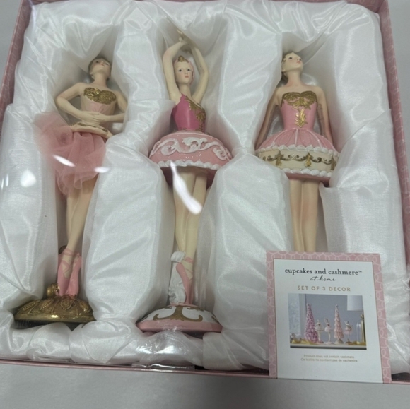 Cupcakes and Cashmere Ballerinas Pink Decor Set of 3